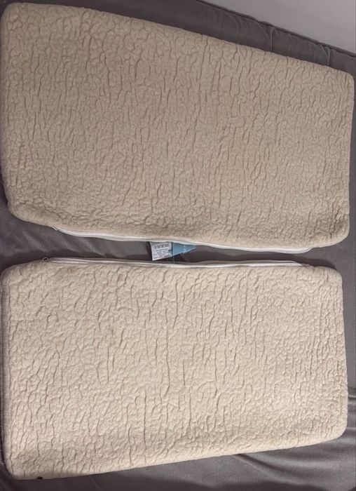 2 perne lână Merinos 100% Woolmark Lungimea 70 lățimea 38