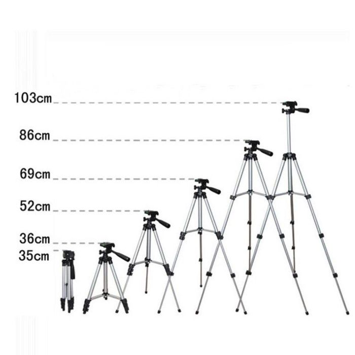 Гаранция! Професионален алуминиев телескопичен статив трипод