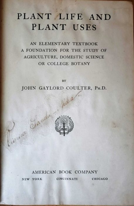 Viața plantelor și utilizările plantelor, carti