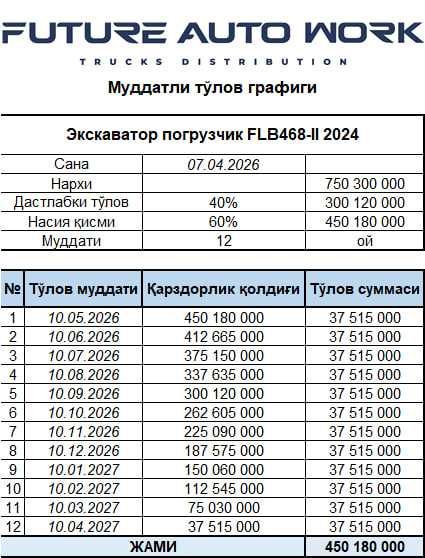 LOVOL FLB468-II Экскаватр погрузчик насияга