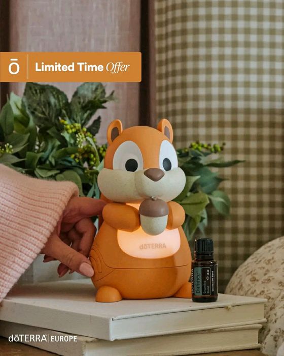 Difuzor doTerra veveriță+ ulei Balance (+ eventual cadou de 150 euro)