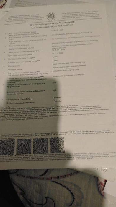 Поле в посёлке малаводный 1г