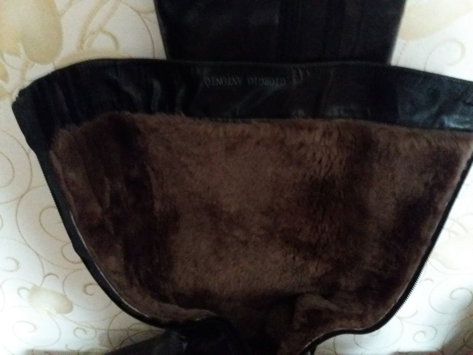 Сапоги женские кожа