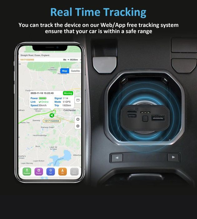 Gps tracker Sinotrack ST-909 автоприкурител, зарядное устройство