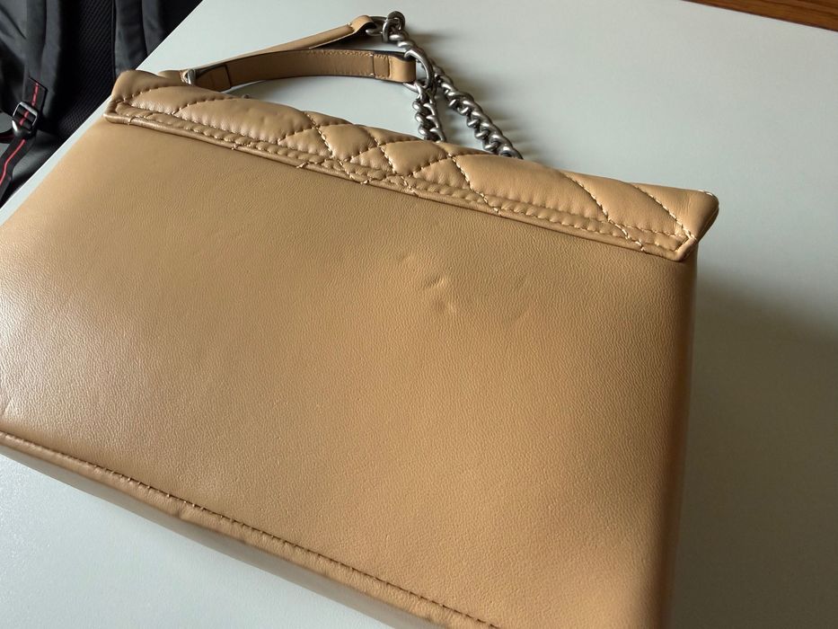 Оригинална кожена чанта Kurt Geiger London Brixton Lock Bag