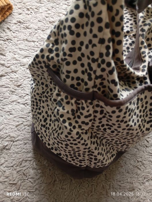 Дамска лятна голяма чанта от плат.