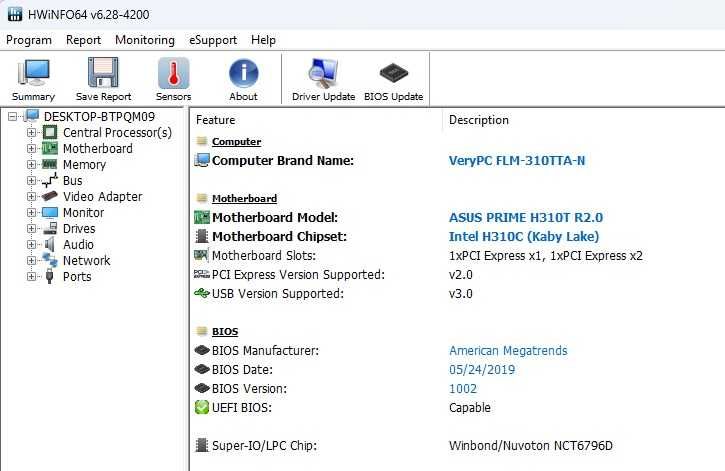 Mini PC Asus I5 9400 8 16GB RAM SSD Windows 11