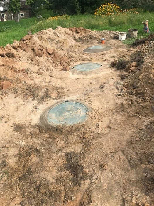 Копка септиков траншей