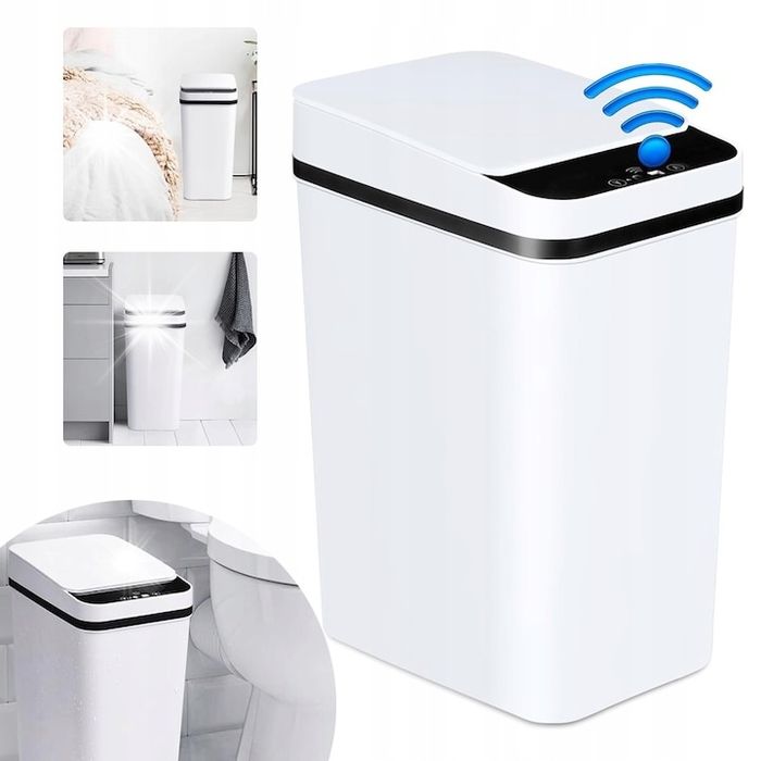 Смарт кош за боклук 12L с безконтактен сензор – Хигиеничен и стилен
