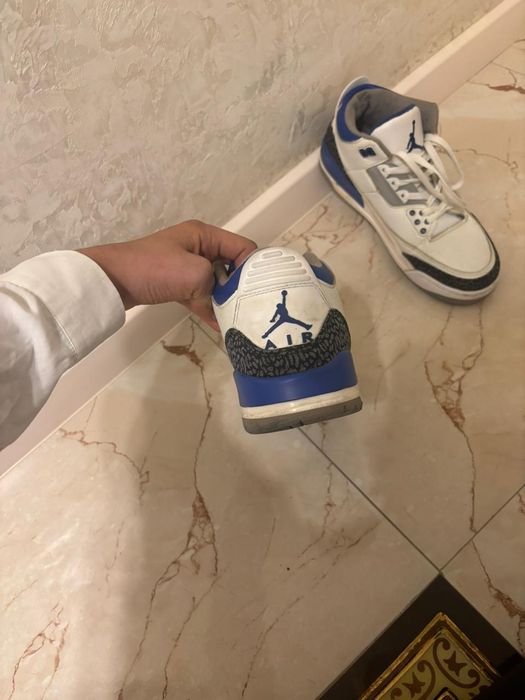 Jordan 3 blue and white