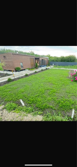 Газон под ключ с нашим материалом зеленый газон