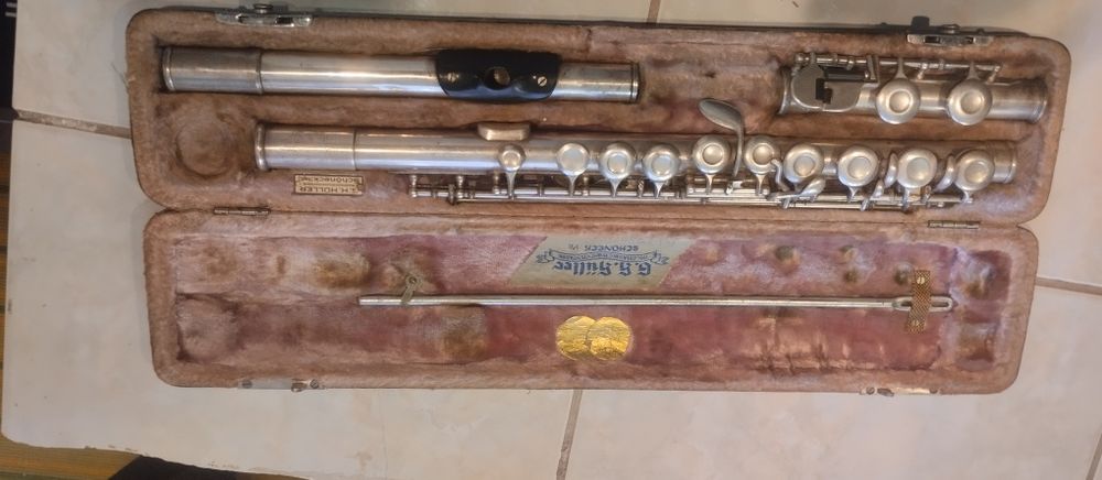 Flaut HULLER argintat Saxofon argintat Solist lux