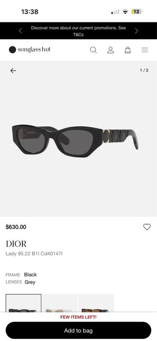 Dior слънчеви очила Lady 95.22 B1I cat-eye model