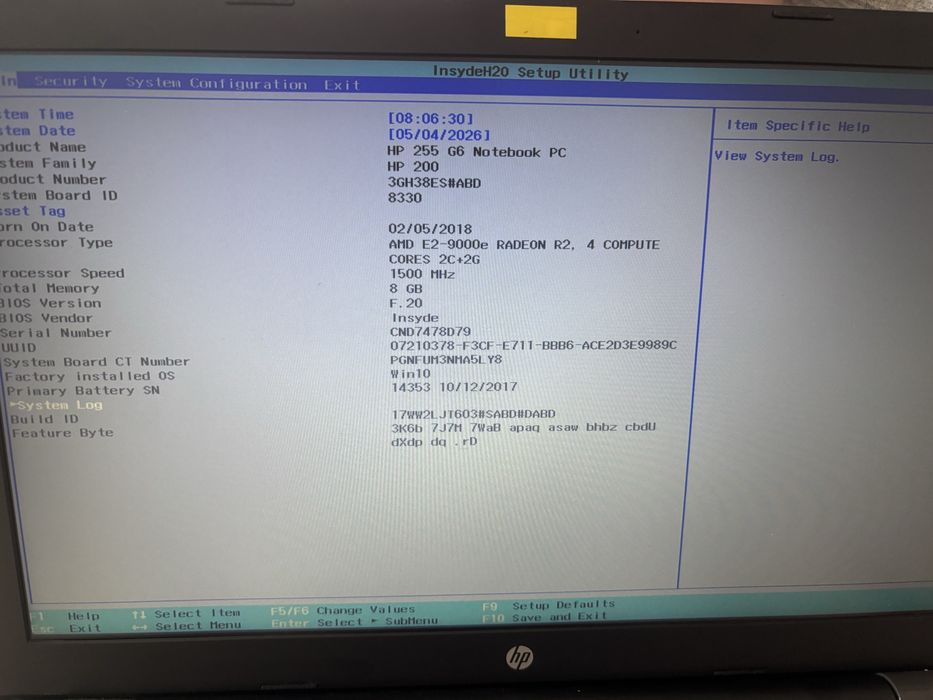 Laptop HP 255 G6