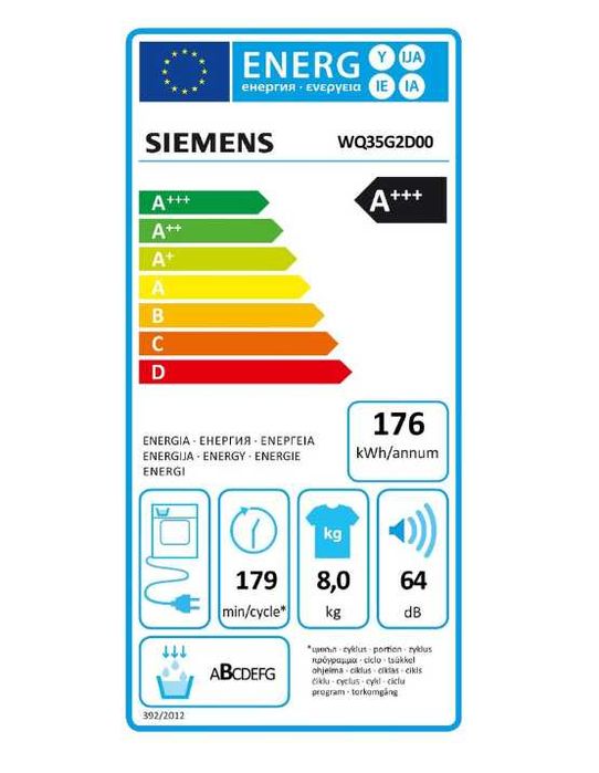 Сушилня с термопомпа Siemens IQ500 8кг (клас А+ + +) с Гаранция !