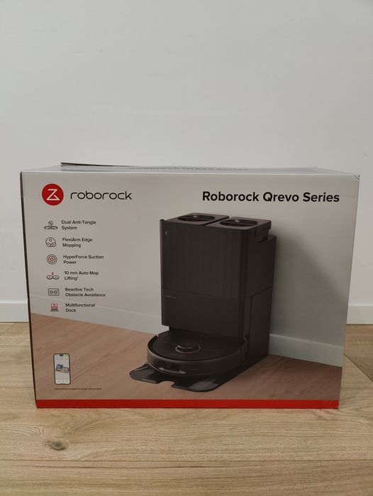 Roborock Qrevo 5AE B, aspirator si mop cu statie de golire automata