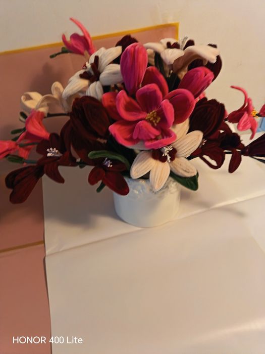 Aranjament  din sârmă plușată