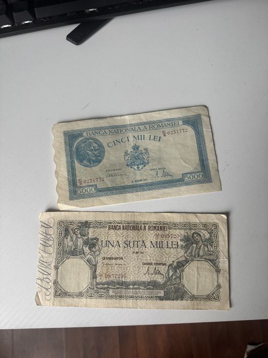 Bacnota veche 5000 de lei