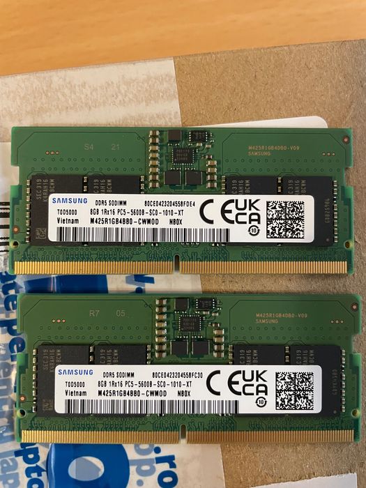 Kit Memorie RAM Laptop 2×8GB DDR5 Samsung 5600MHz - NOU