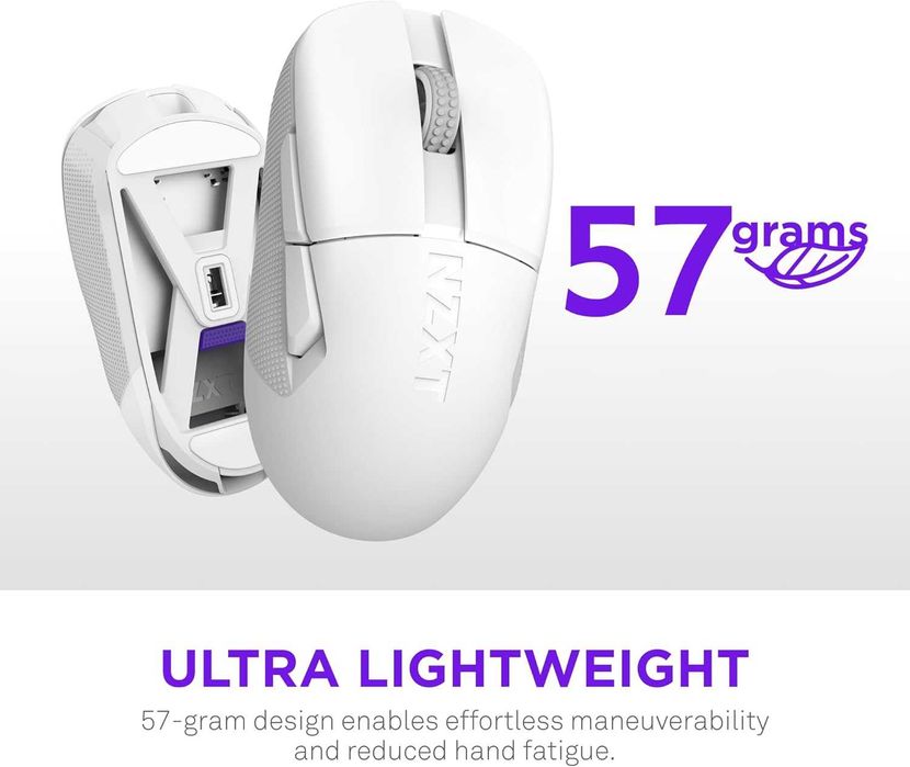 Gaming Mouse - NZXT Lift Elite Wireless Black/White Беспроводная мышка
