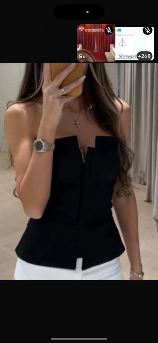 Черный корсет, S