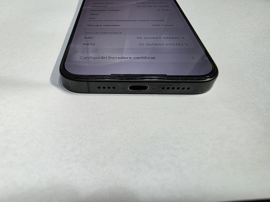 iPhone 15 Pro Max Black 256GB Liber de retea Stare IMPECABILA