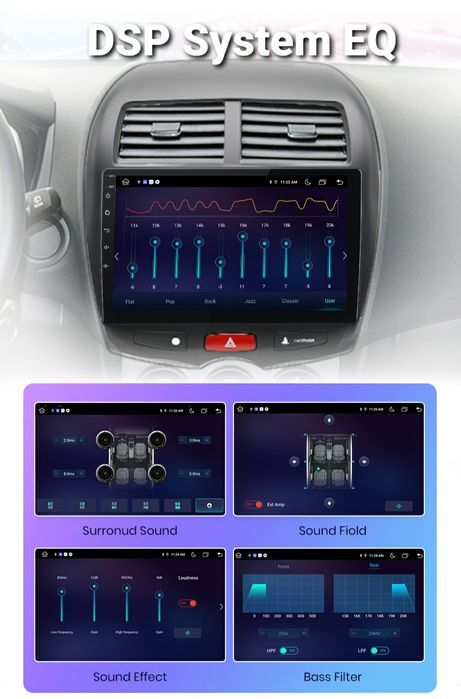 Navigatie Android dedicata Mitsubishi ASX 1 (2010-2016)