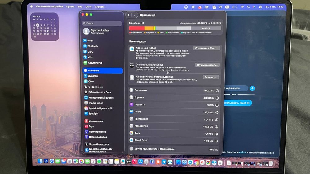 MacBook Air M2 8/256 Space Gray | Ideal holat | Full Box