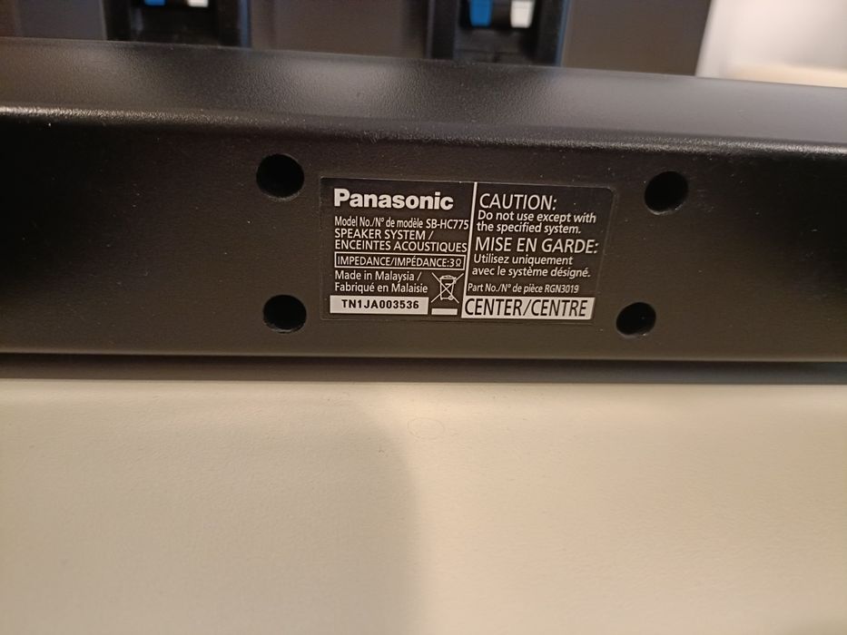 Panasonic SB HF 775, 2 sateliti front, 1 centru SB HC 775, 2 surround