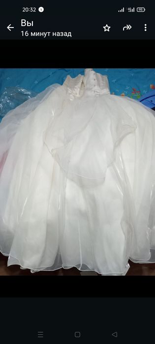 Свадебное платье б/у 48р
