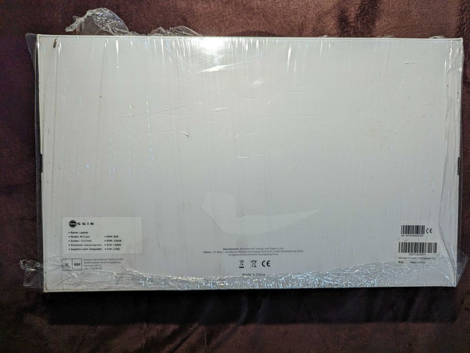 Laptop Sgin M15 Pro 8gb RAM+256gb SSD (SIGILAT)