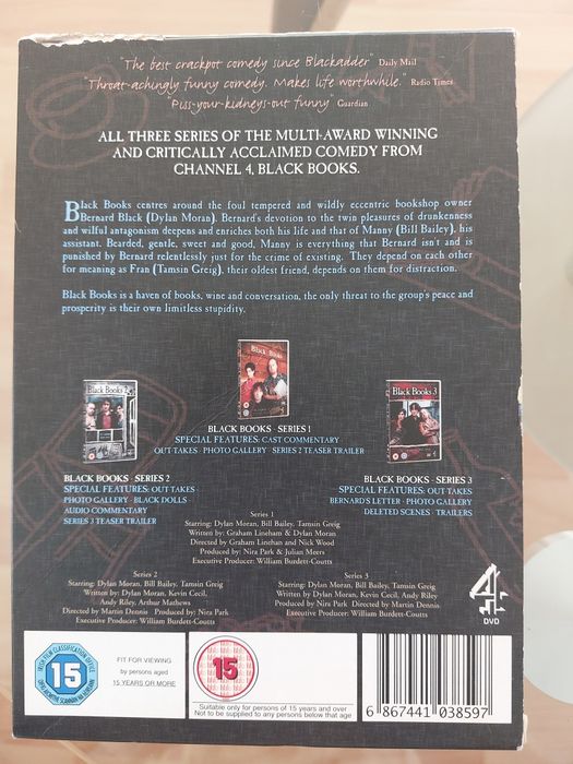 Black Books DVD 3 series.