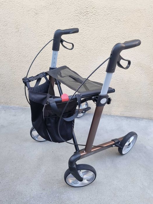 Rolator reglabil, cadru de mers cu 4 roti, pliabil