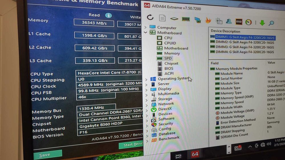 Memorie ram  G.SKILL Aegis, 16GB DDR4, 3200MHz noi