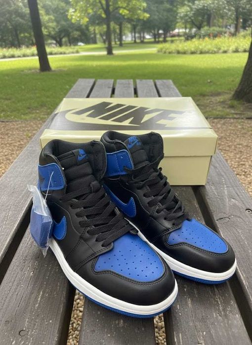 Adidasi Nike Jordan 1 High Royal Blue - Adidasi Fete Baieti
