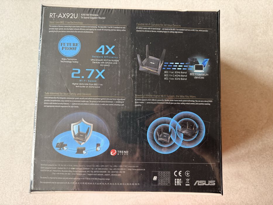 Рутер Asus RT-AX92U нов