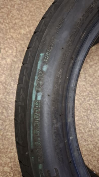 Единична лятна гума  Bridgestone 225 50 18 runflat