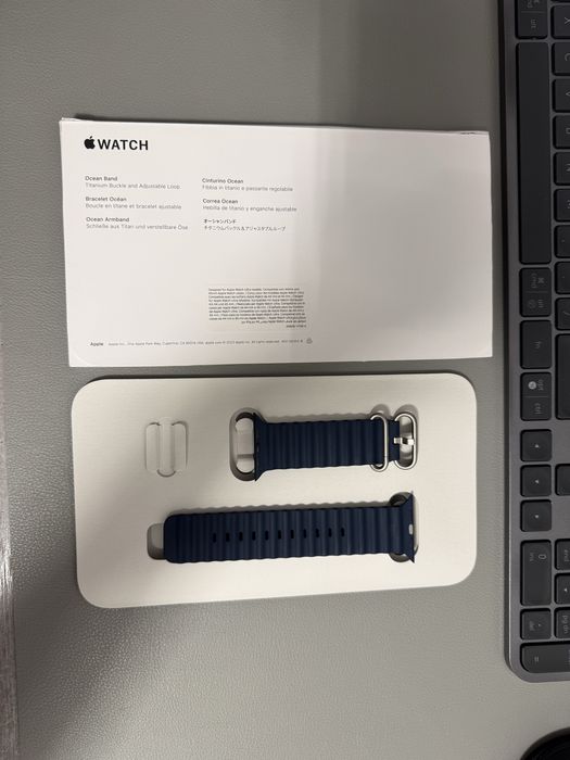 Curea Apple Watch Originala Ocean Band Albastra