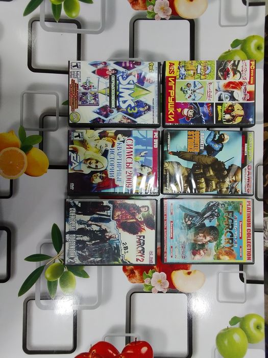 ДВД и СД диски с играми для  ПК 16 шт
