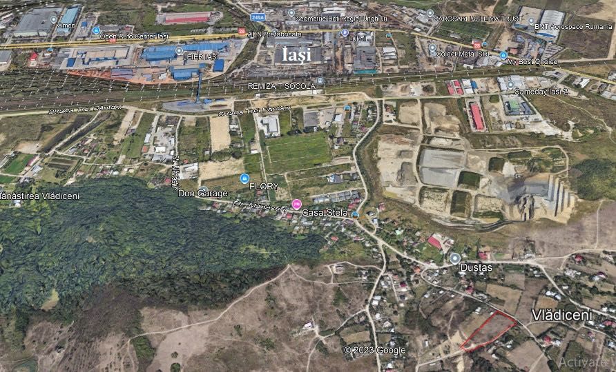 Teren de vânzare Iași, Vlădiceni, Intravilan-Dezvoltare Rezidențială