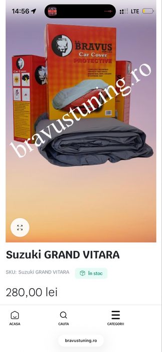 Prelata / Husa pentru Masina Suzuki Grand Vitara