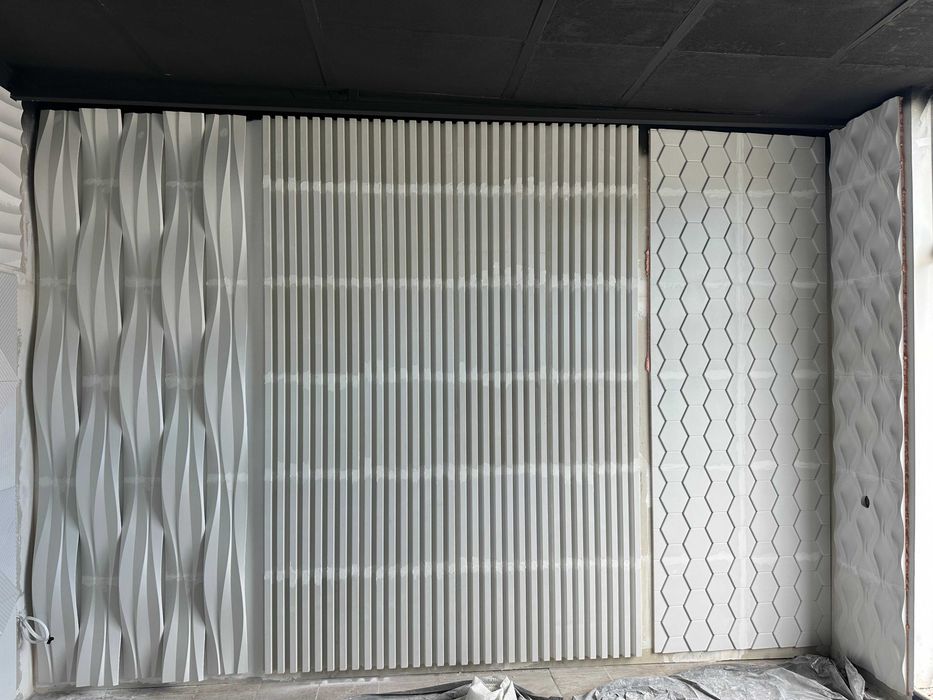 Декоративни 3D панели - 3д гипсови панели, стенни облицовки 0112