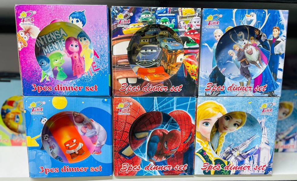 Детский набор посуды 3 в 1