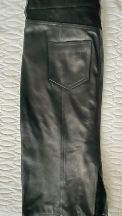 Fusta piele veritabila Burberry