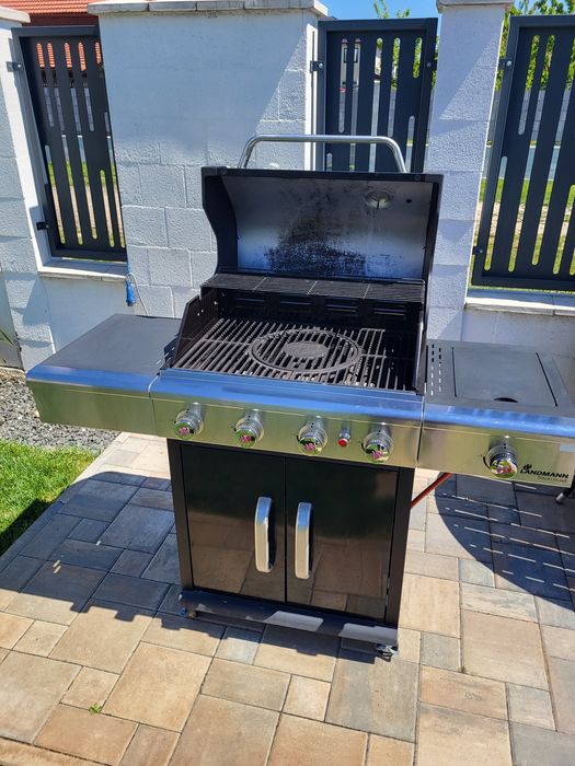 Vand Gratar pe gaz, Landmann Triton 4.1 Maxx, 5 arzatoare din inox