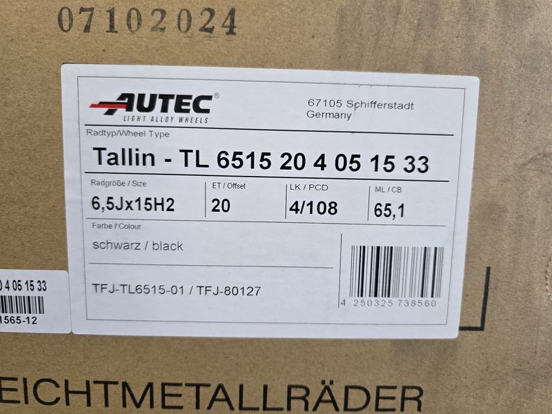 15цола 4х108 Peugeot Citroën Ford 4x108