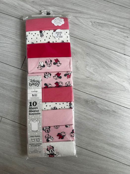 10бр боди с къс ръкав 0-3м