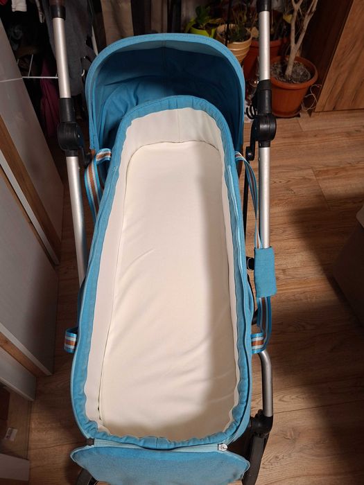 Бебешка количка Cybex Eezy S Twist +2 Beach blue и Cocoon S