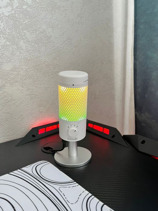 Микрофон Bloody GM50 Pro белый