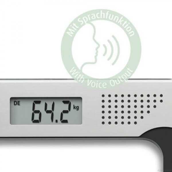 Кантар с гласова функция и LCD дисплей Medisana PS 425